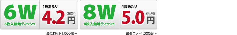 ポケットティッシュ価格